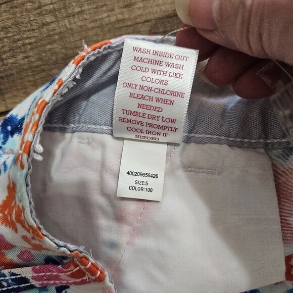 New Sun Soft Shorts Chino Floral Juniors 5 Cotton Stretch Summer - Picture 12 of 14